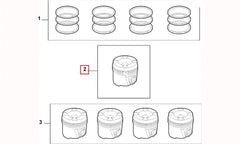Punto Silindir Onarım Seti (Piston, Segman) Şema