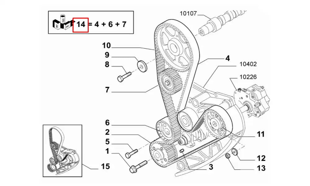 Ducato Triger Kayış Seti Şema
