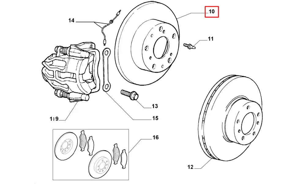 Ducato Ön Fren Diski Şema