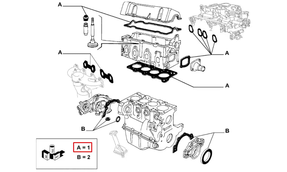 Doblo Motor Contası Takım Üst Şema
