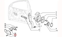 Brava Kapı İç Açma Kolu Şema