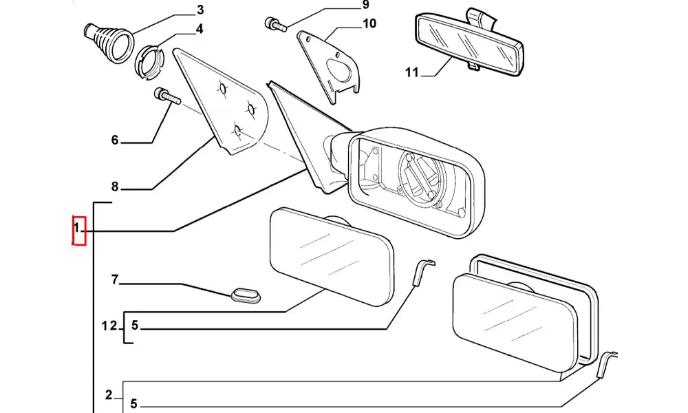 Palio Yan Ayna Şema
