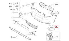 Grande Punto Sis Farı Kapak Plastiği Şema
