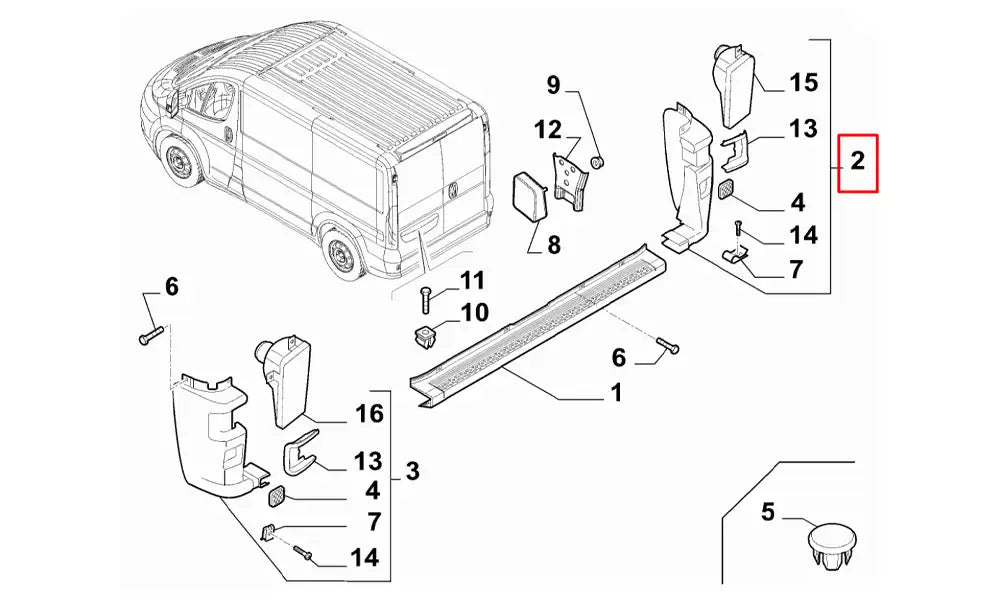 Ducato Arka Tampon Köşe Şema