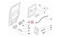 Fiorino Kapı İç Açma Kolu Şema