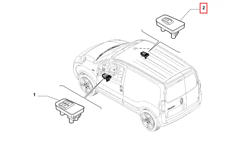 Fiorino Cam Butonu Şema