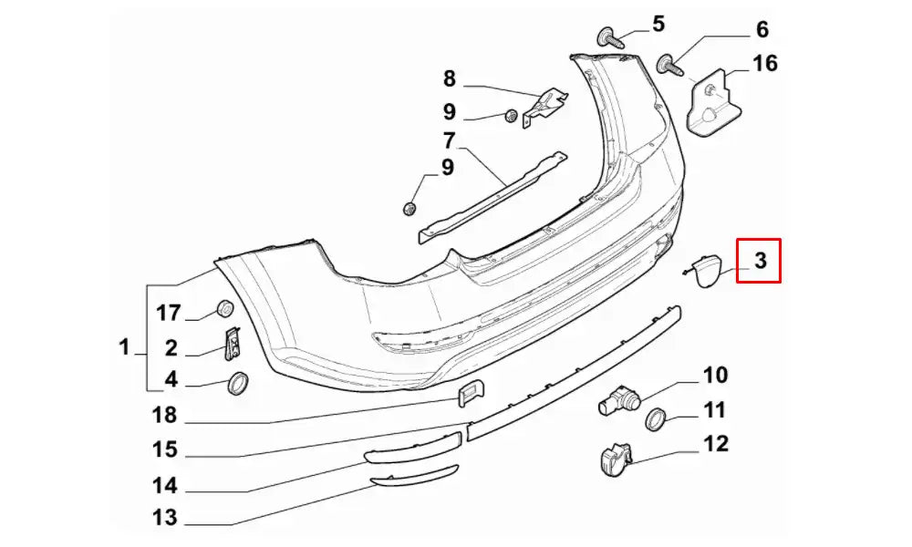 Linea Tampon Çeki Demir Kapağı Şema