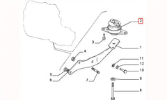 Tempra Motor Arka Bağlantı Takozu Şema