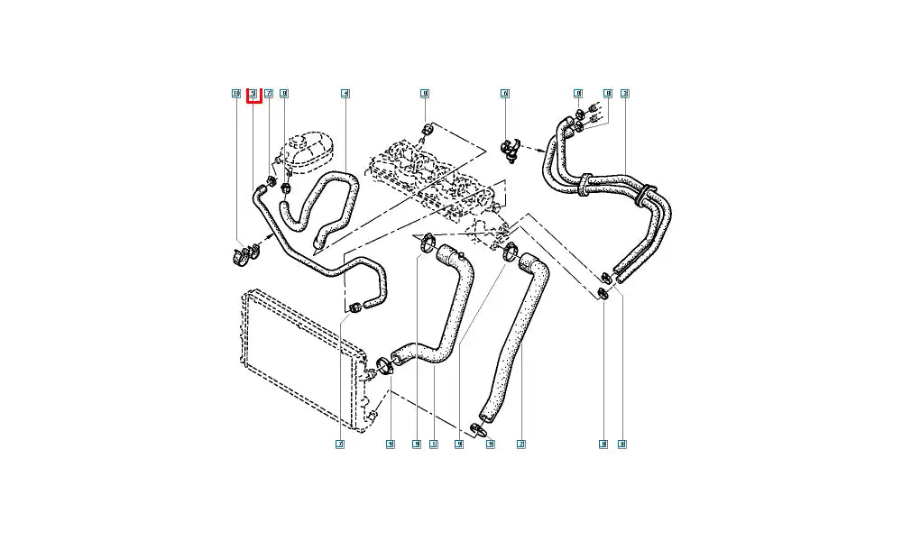 Master Radyatör Genleşme Depo Hortumu Şema