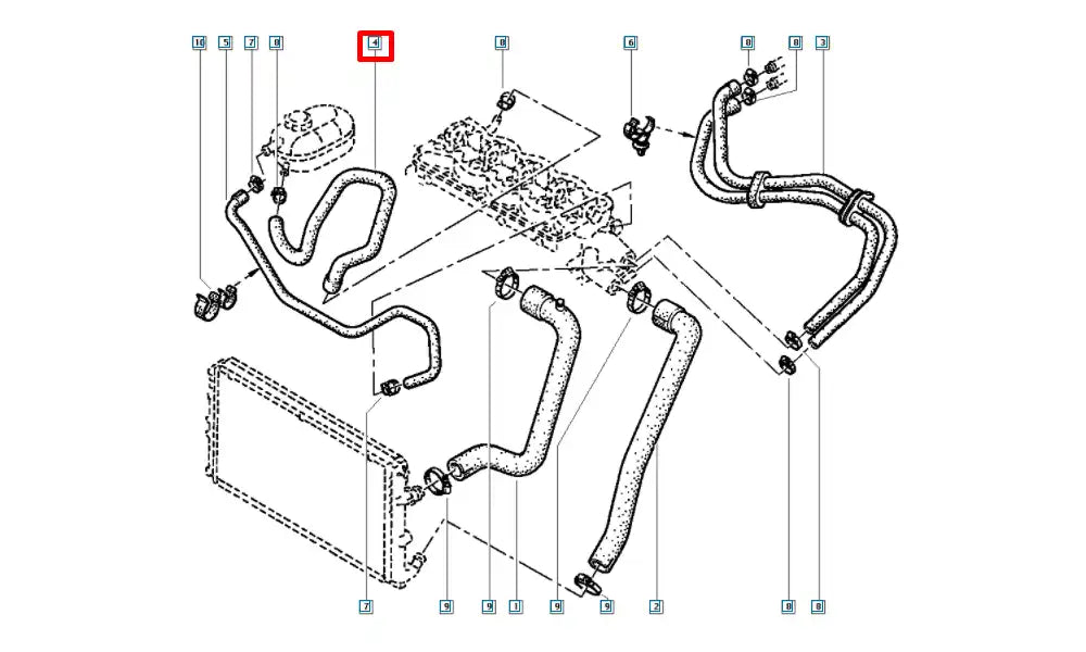 Master Radyatör Genleşme Depo Hortumu Şema