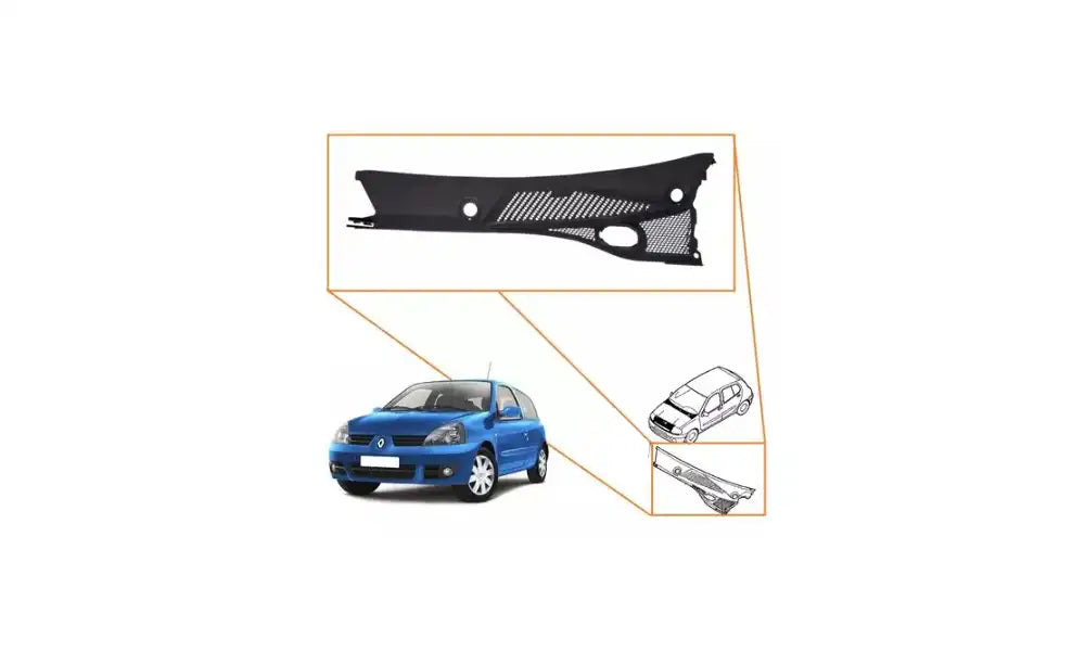 Clio Ön Cam Izgara Plastiği Montaj