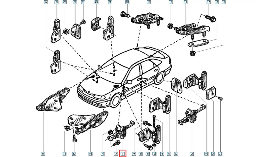 Laguna Kapı Gergisi Şema
