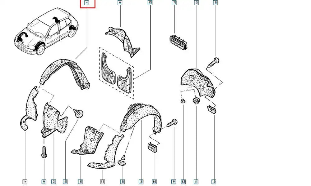 Clio Çamurluk Davlumbazı Şema