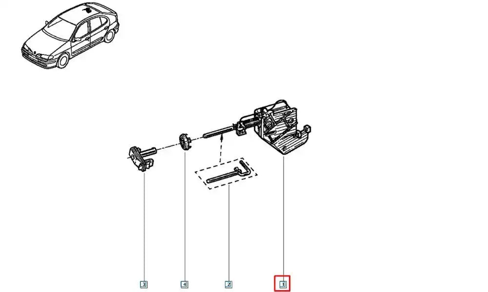11 Kapı Kilit Motoru Şema