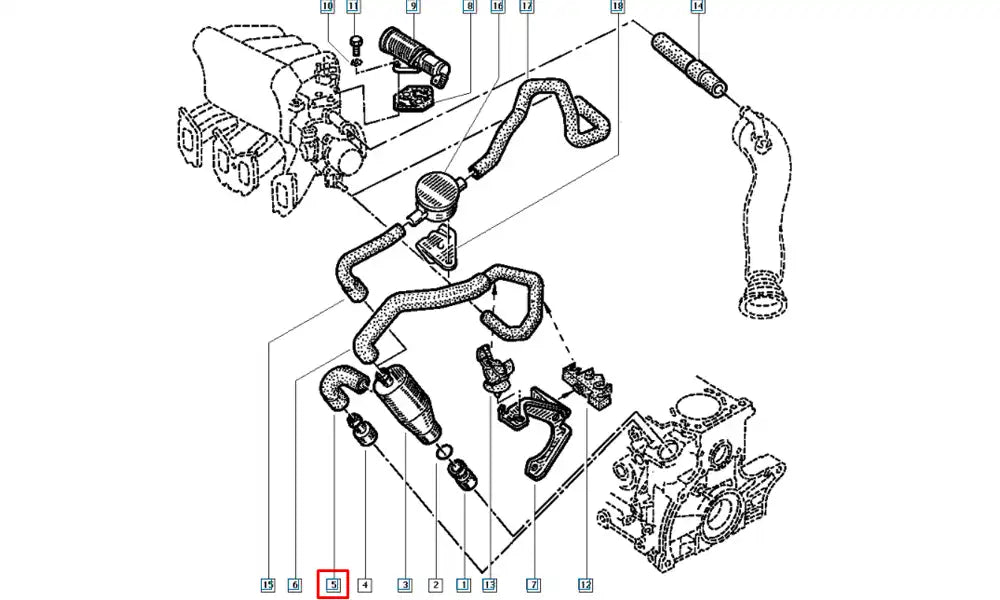 19 Motor Yağ Buhar Hortumu Şema