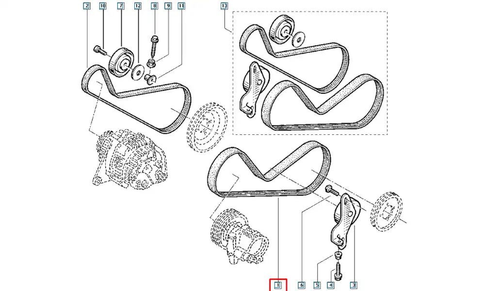 Kangoo Alternatör Kayışı Şema