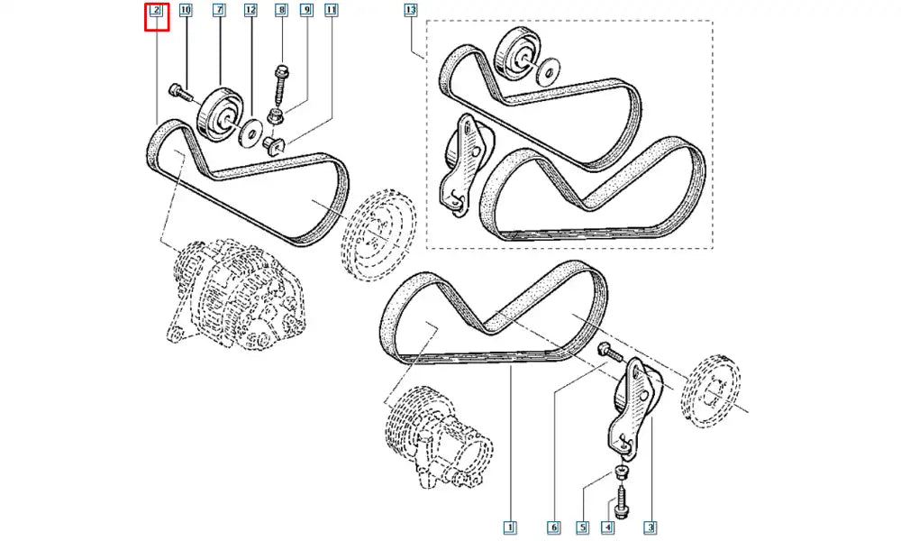 Kangoo Alternatör Kayışı Şema