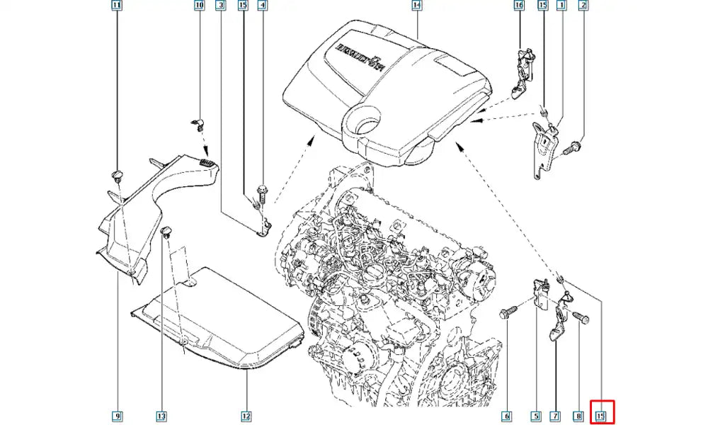 Talisman Hava Filtre Kutusu Bağlantı Lastiği Şema