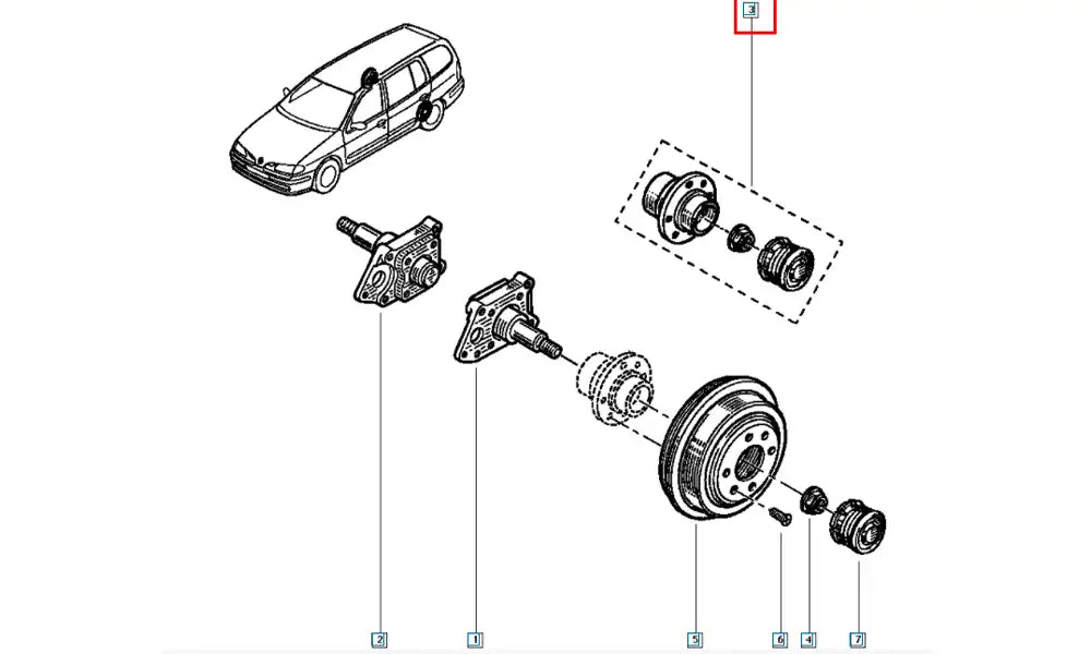 Megane Tekerlek Poryası Şema