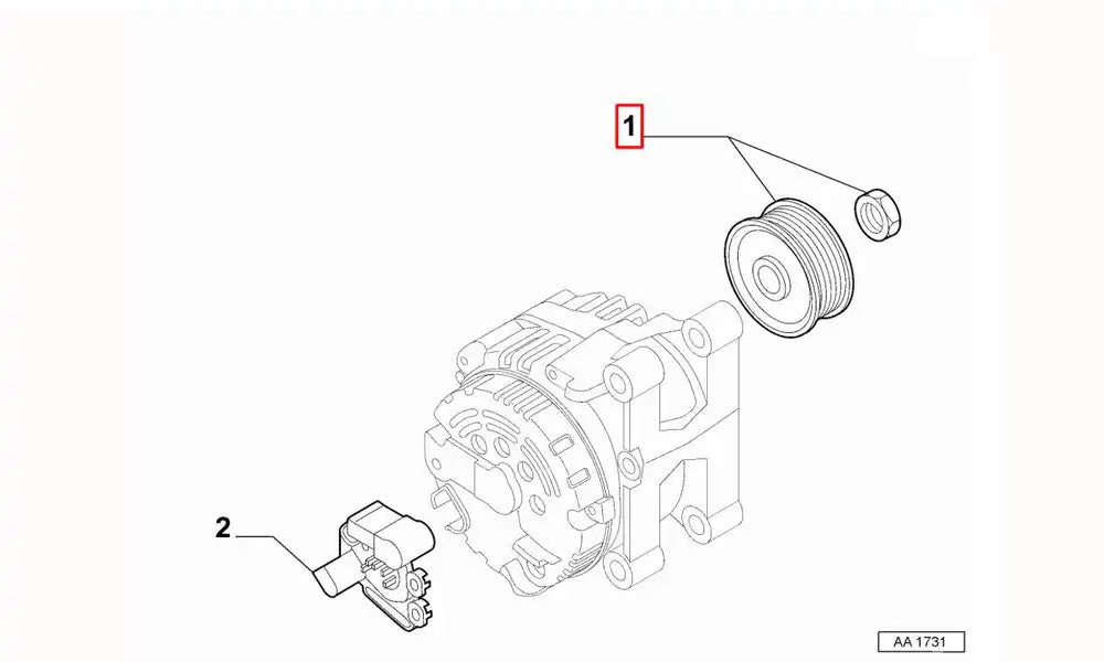 İdea Alternatör Kasnağı Şema