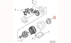 Scudo Alternatör Kasnağı Şema