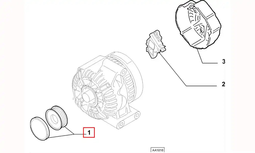 Marea Alternatör Kasnağı Şema