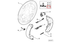 Doblo Arka Fren Balatası Şema