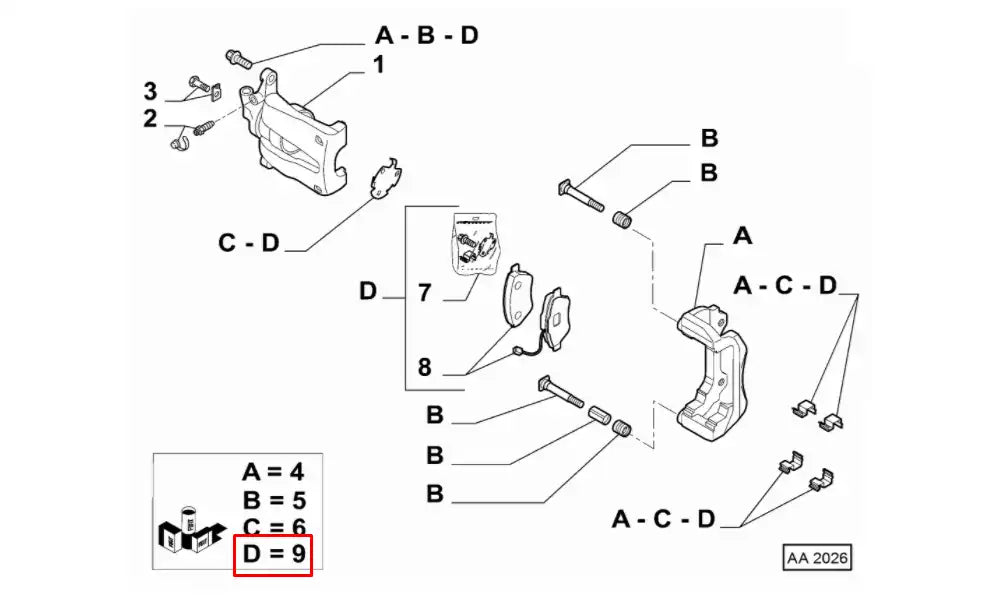 Linea Ön Fren Balatası Şema