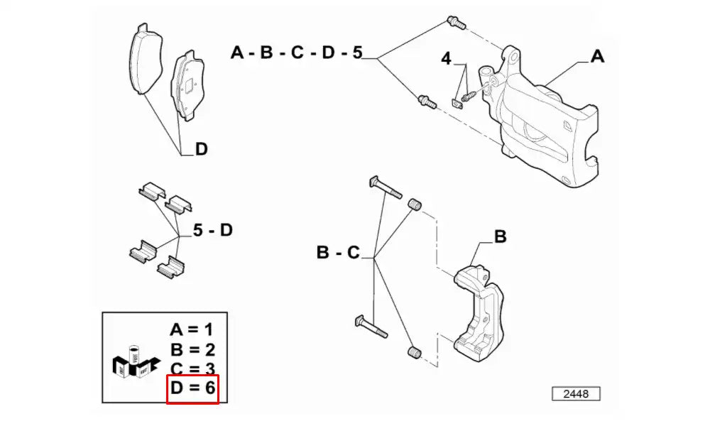 Egea Ön Fren Balatası Şema