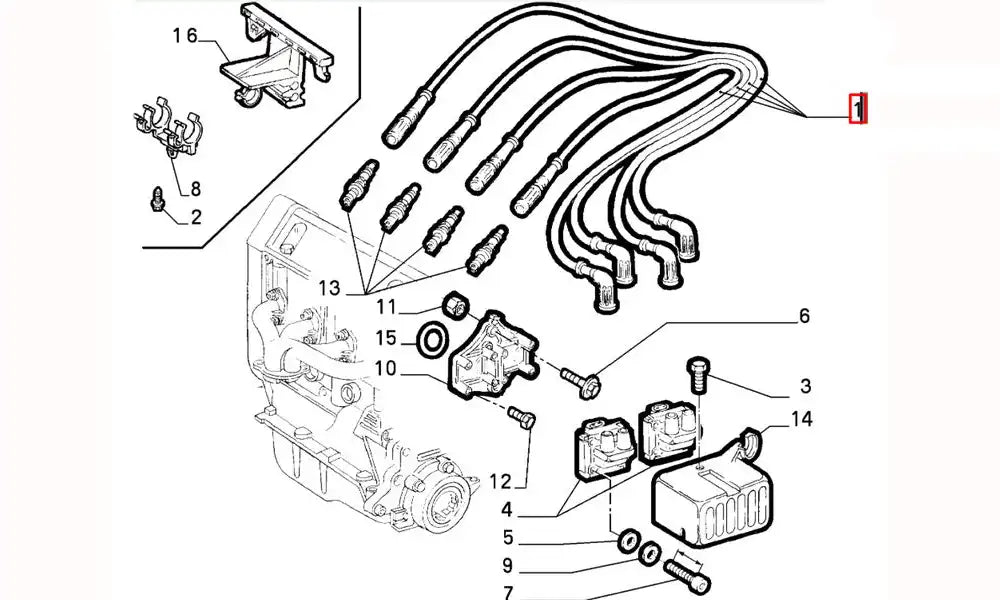 Punto Buji Kablosu Şema