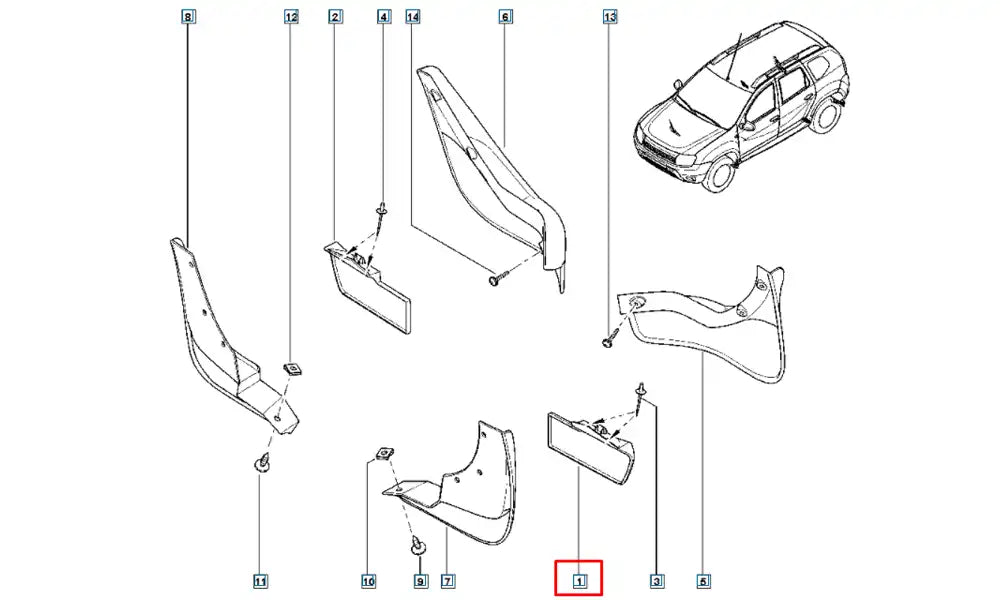 Duster Davlumbaz Paçalığı Şema