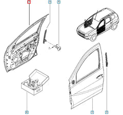 Sandero Kapı Komple Şema