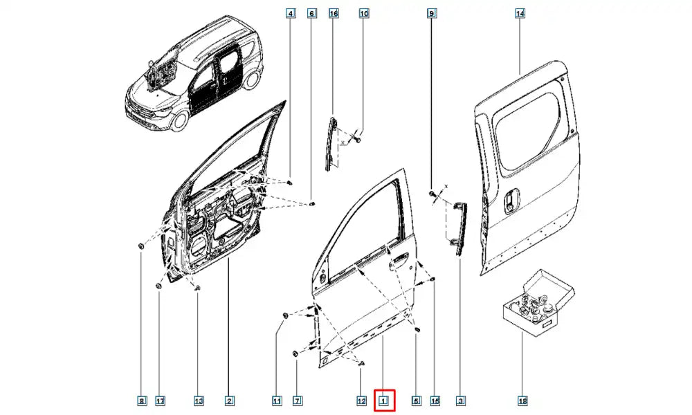 Dokker Kapı Komple Şema