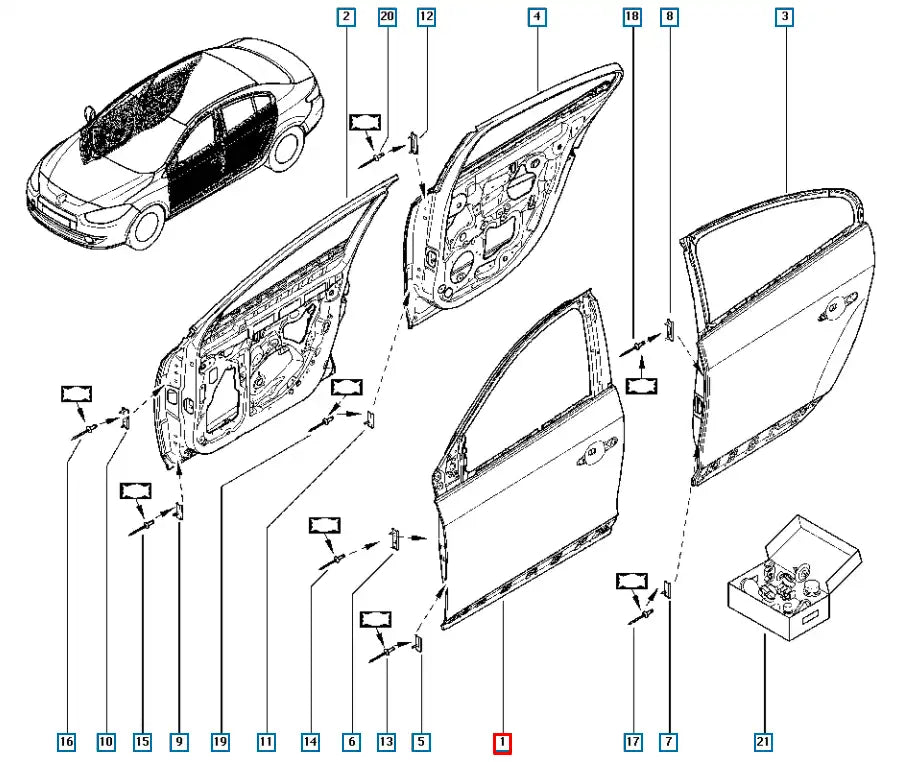 Fluence Kapı Komple Şema