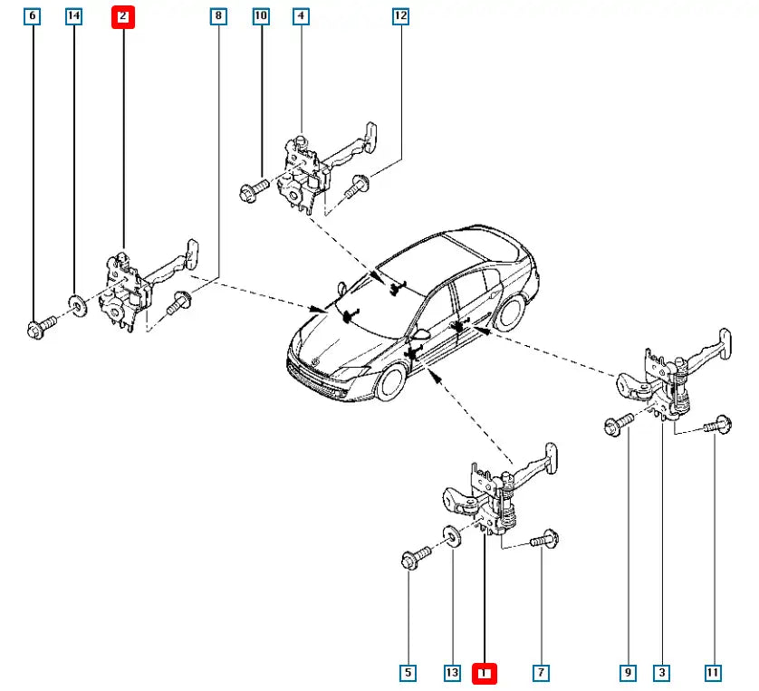 Laguna Kapı Gergisi Şema