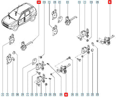 Duster Kapı Gergisi Şema