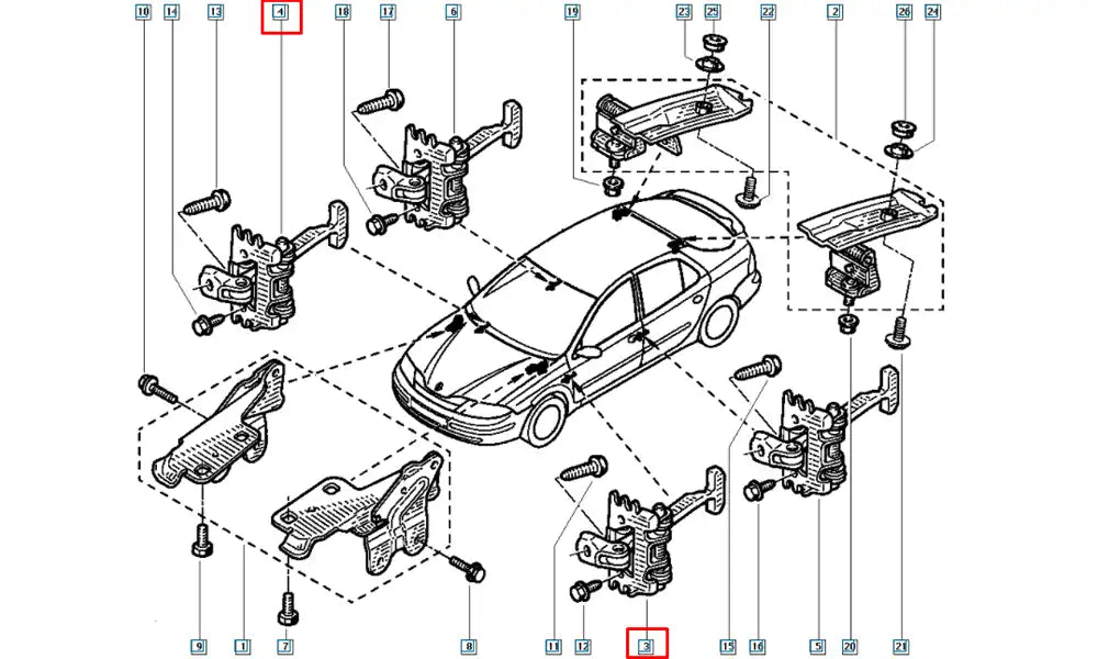 Laguna Kapı Gergisi Şema