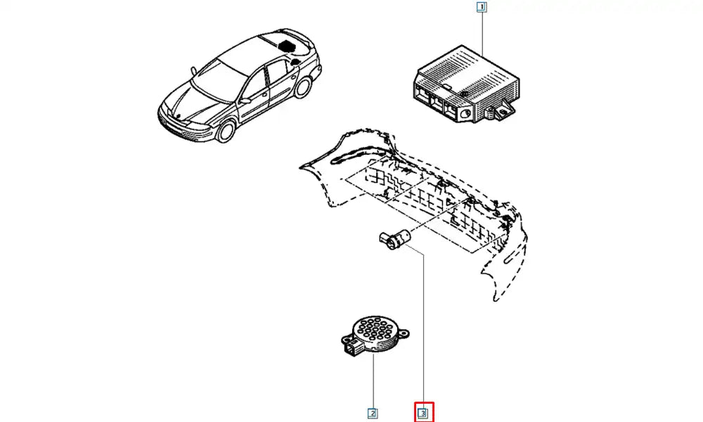 Megane Park Sensörü Şema