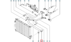 Modüs Motor Radyatörü Alt Hortumu Şema