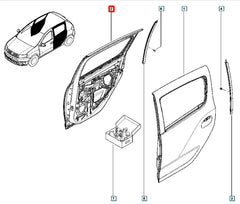 Sandero Kapı Komple Şema