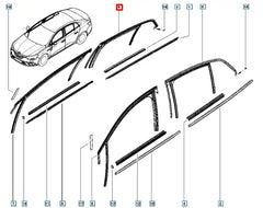 Megane Kapı Cam Fitili Şema