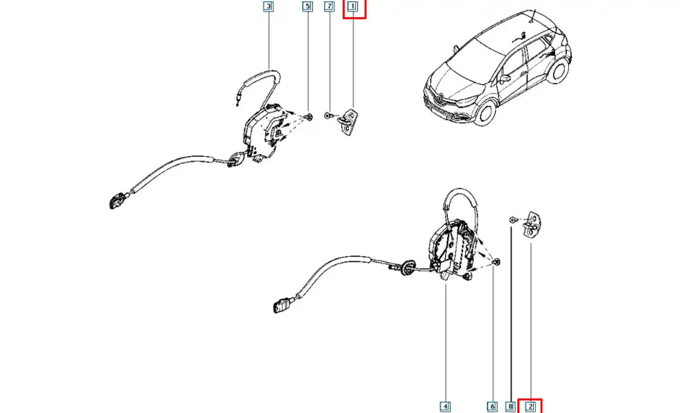 Kangoo Kapı Kilit Karşılığı Şema