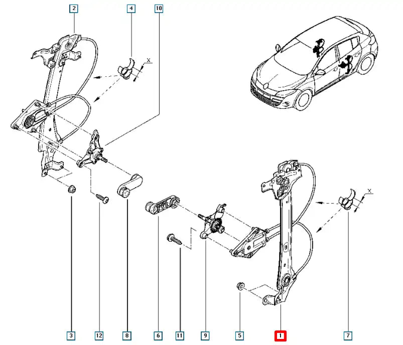 Megane Cam Krikosu Şema