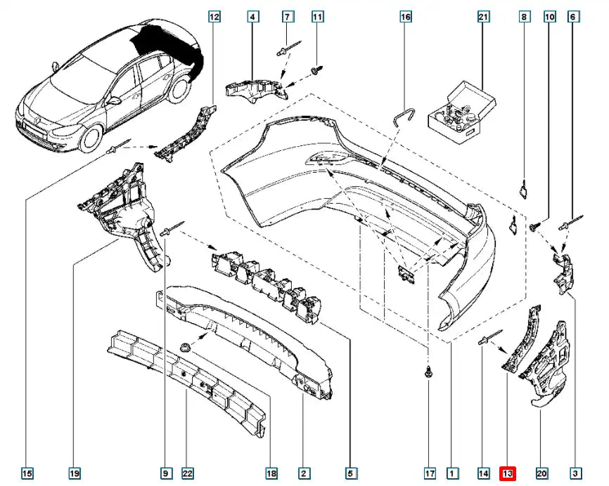 Fluence Tampon Bağlantı Ayağı Şema