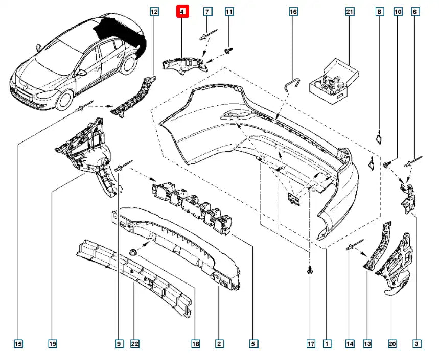 Fluence Tampon Bağlantı Ayağı Şema