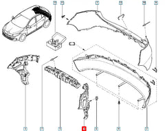 Megane Tampon Bağlantı Ayağı Şema