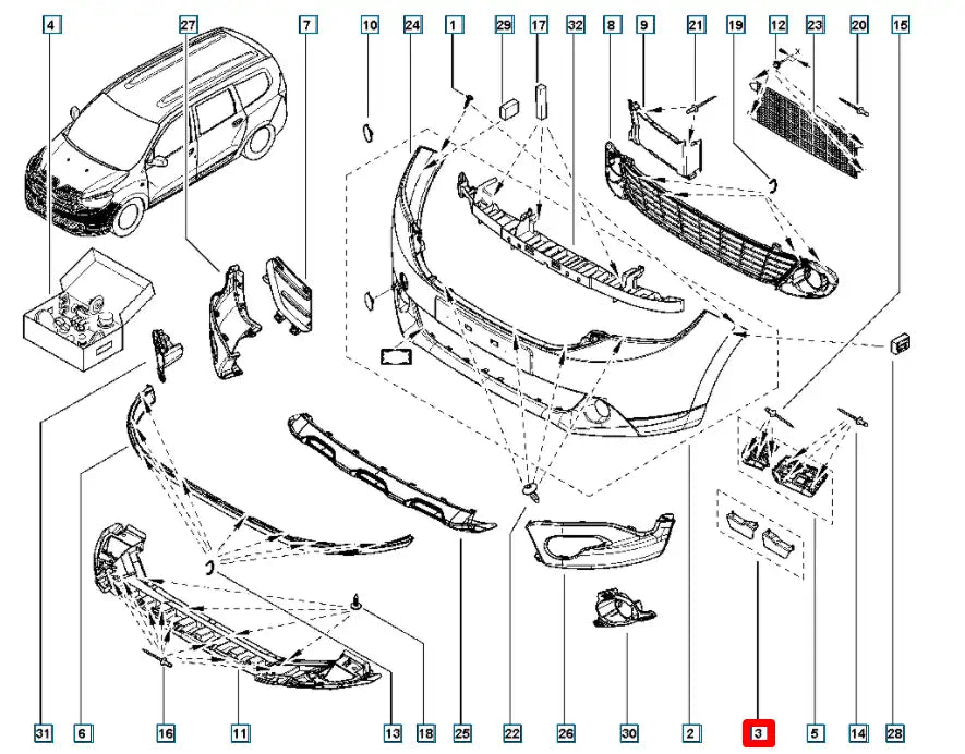 Lodgy Tampon Bağlantı Ayağı Şema