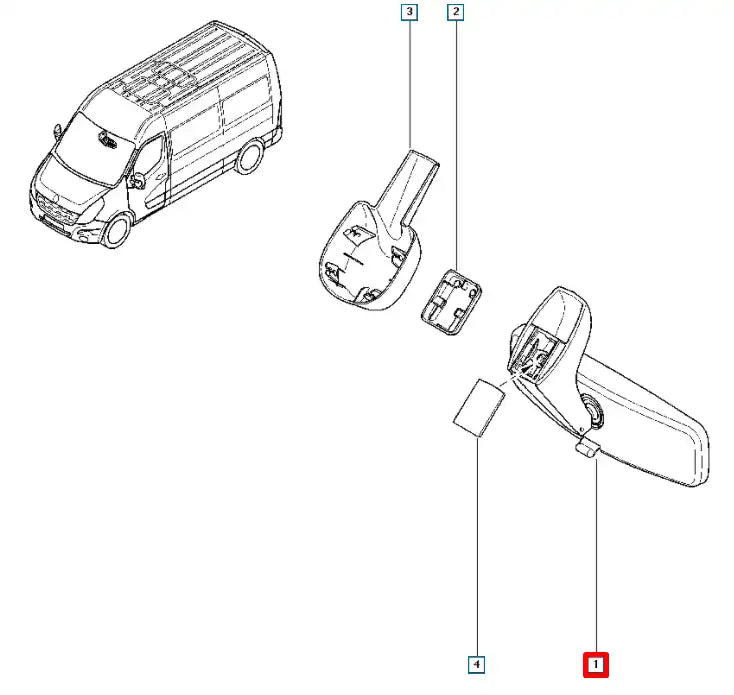 Master İç Dikiz Aynası Şema