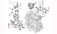 Scudo Motor Ön Bağlantı Takozu Şema