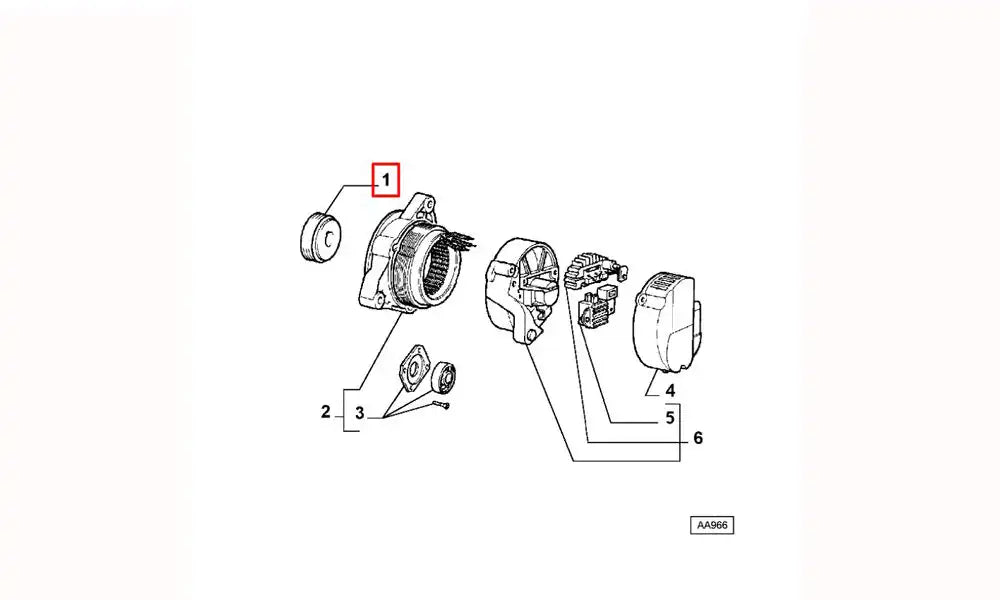 Marea Alternatör Kasnağı Şema
